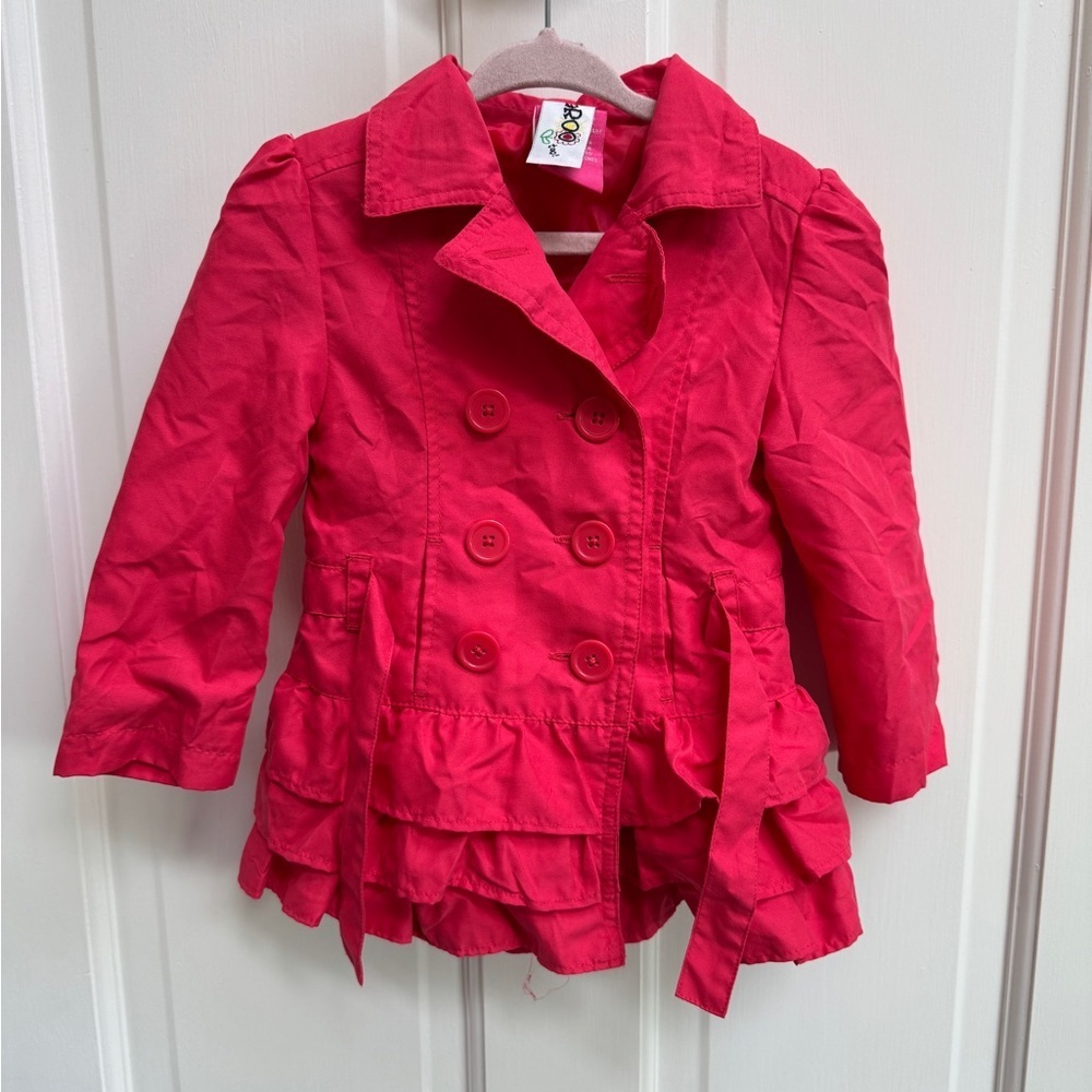 NWOT Taroo 2T Girls Pea Coat with Classic Collar and Flared Hem